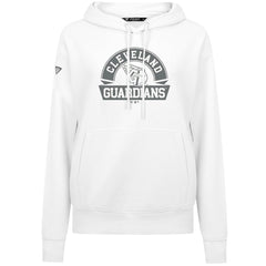 Cleveland Guardians Levelwear Women's Adorn Banner Arch Hoodie - White Hoodies