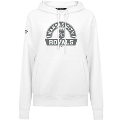 Kansas City Royals Levelwear Women's Adorn Banner Arch Hoodie - White Hoodies