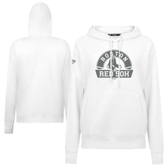 Boston Red Sox Levelwear Women's Adorn Banner Arch Hoodie - White Hoodies