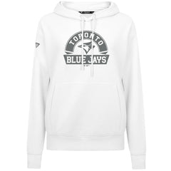 Toronto Blue Jays Levelwear Women's Adorn Banner Arch Hoodie - White Hoodies