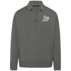 Athletics Levelwear Women's Canmore Chenille Logo Quarter-Zip Top - Stone Tops