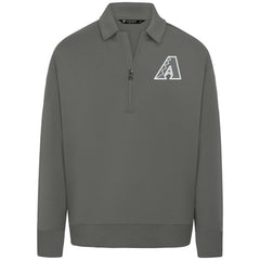 Arizona Diamondbacks Levelwear Women's Canmore Chenille Logo Quarter-Zip Top - Stone Tops