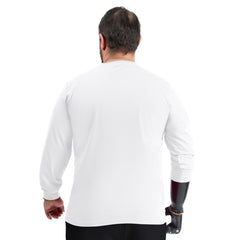 Los Angeles Lakers G-III Sports by Carl Banks Adaptive Printed Mesh Effect Long Sleeve T-Shirt White