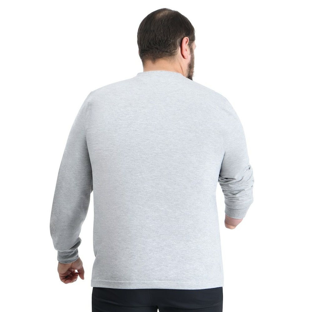 Cleveland Cavaliers G-III Sports by Carl Banks Adaptive Printed Mesh Effect Long Sleeve T-Shirt Gray