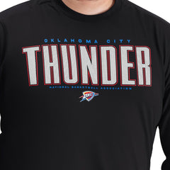 Oklahoma City Thunder G-III Sports by Carl Banks Adaptive Printed Mesh Effect Long Sleeve T-Shirt Black