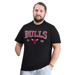 Chicago Bulls G-III Sports by Carl Banks Adaptive Classic Team Spirit Short Sleeve T-Shirt Black