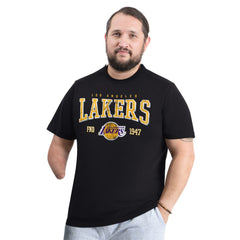 Los Angeles Lakers G-III Sports by Carl Banks Adaptive Classic Team Spirit Short Sleeve T-Shirt Black