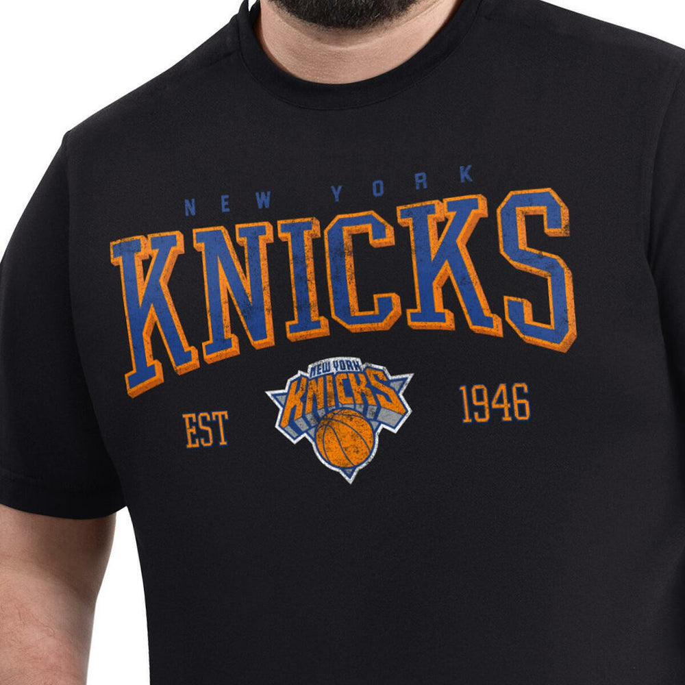 New York Knicks G-III Sports by Carl Banks Adaptive Classic Team Spirit Short Sleeve T-Shirt Black