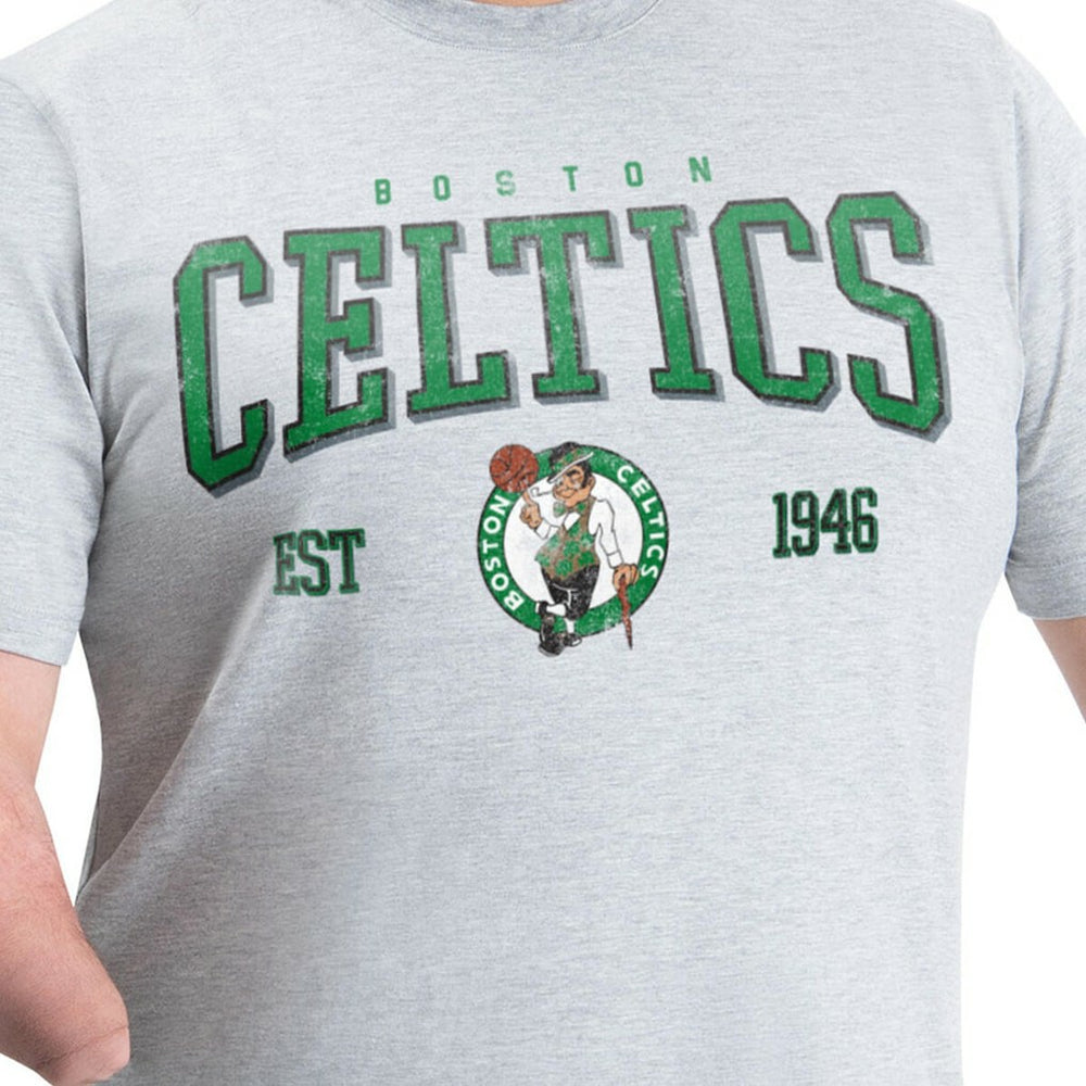 Boston Celtics G-III Sports by Carl Banks Adaptive Classic Team Spirit Short Sleeve T-Shirt Gray