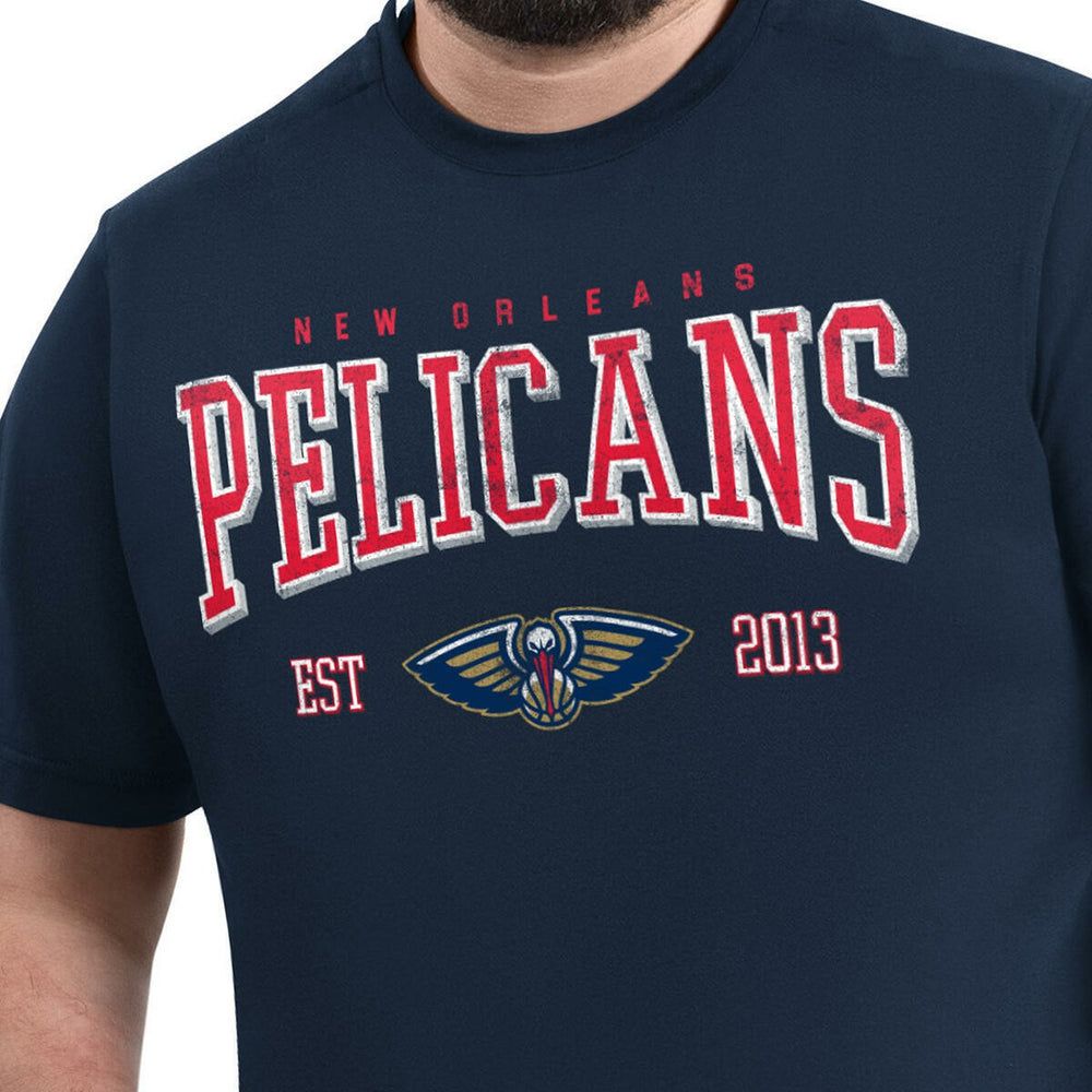 New Orleans Pelicans G-III Sports by Carl Banks Adaptive Classic Team Spirit Short Sleeve T-Shirt Navy