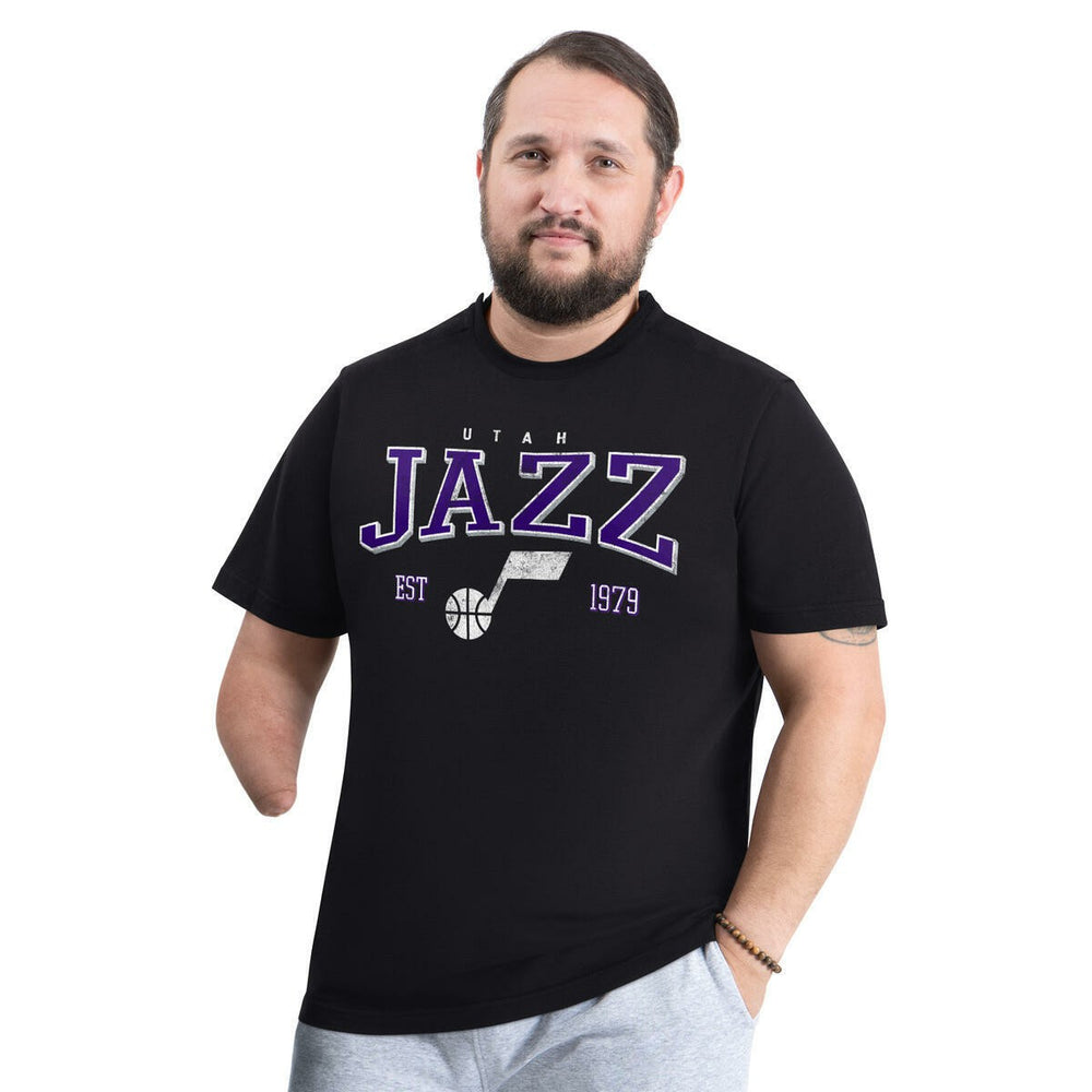 Utah Jazz G-III Sports by Carl Banks Adaptive Classic Team Spirit Short Sleeve T-Shirt Black