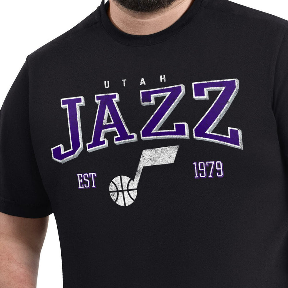 Utah Jazz G-III Sports by Carl Banks Adaptive Classic Team Spirit Short Sleeve T-Shirt Black