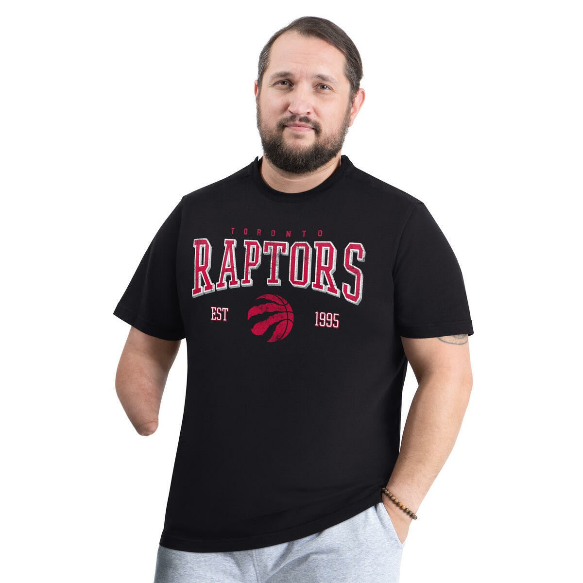 Toronto Raptors G-III Sports by Carl Banks Adaptive Classic Team Spirit Short Sleeve T-Shirt Black