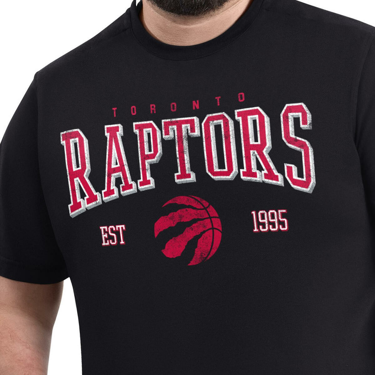 Toronto Raptors G-III Sports by Carl Banks Adaptive Classic Team Spirit Short Sleeve T-Shirt Black