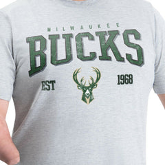 Milwaukee Bucks G-III Sports by Carl Banks Adaptive Classic Team Spirit Short Sleeve T-Shirt Gray