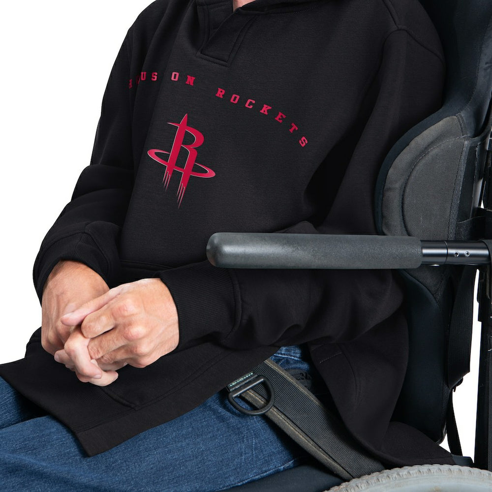 Houston Rockets G-III Sports by Carl Banks Adaptive Team Arc Fleece Hoodie Black