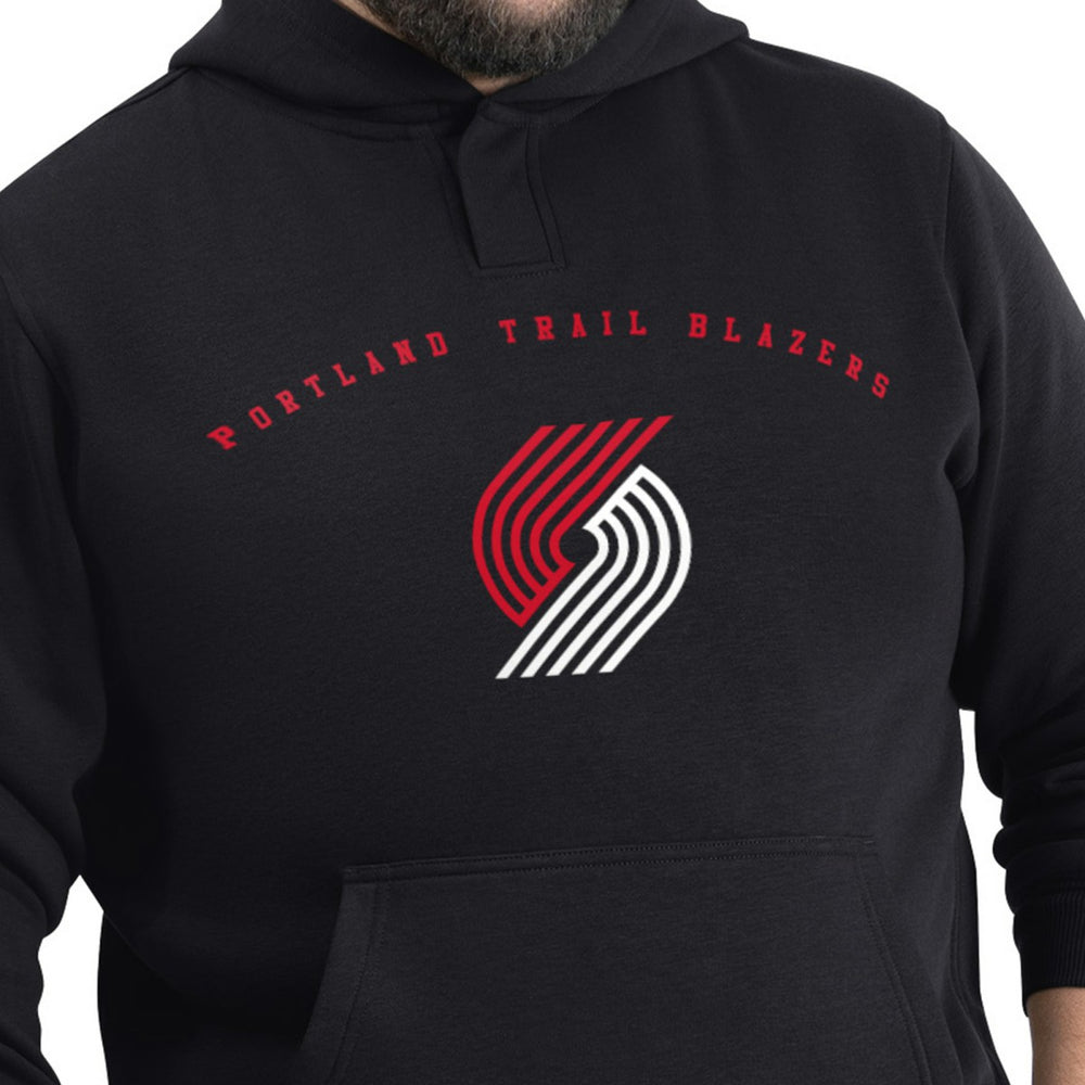Portland Trail Blazers G-III Sports by Carl Banks Adaptive Team Arc Fleece Hoodie Black