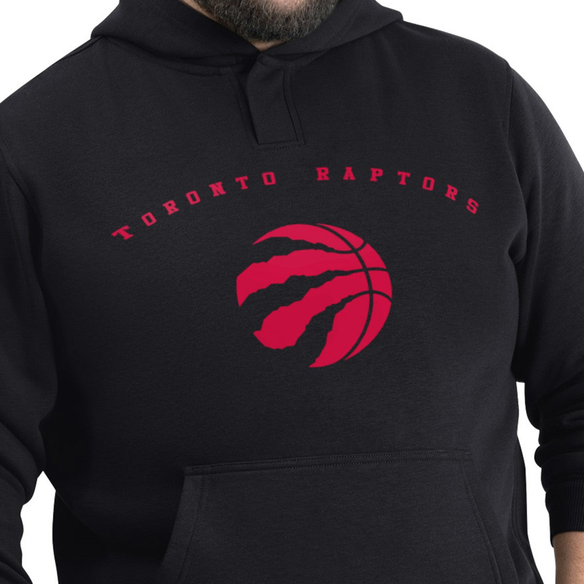 Toronto Raptors G-III Sports by Carl Banks Adaptive Team Arc Fleece Hoodie Black
