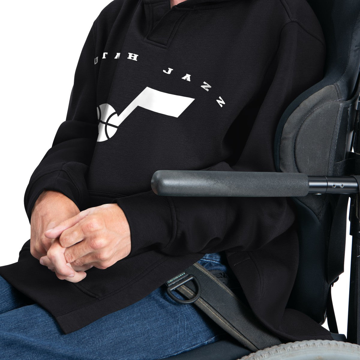 Utah Jazz G-III Sports by Carl Banks Adaptive Team Arc Fleece Hoodie Black