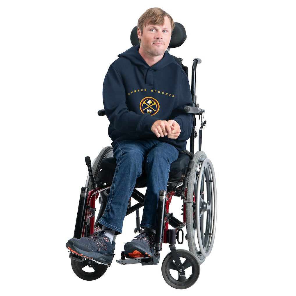 Denver Nuggets G-III Sports by Carl Banks Adaptive Team Arc Fleece Hoodie Navy