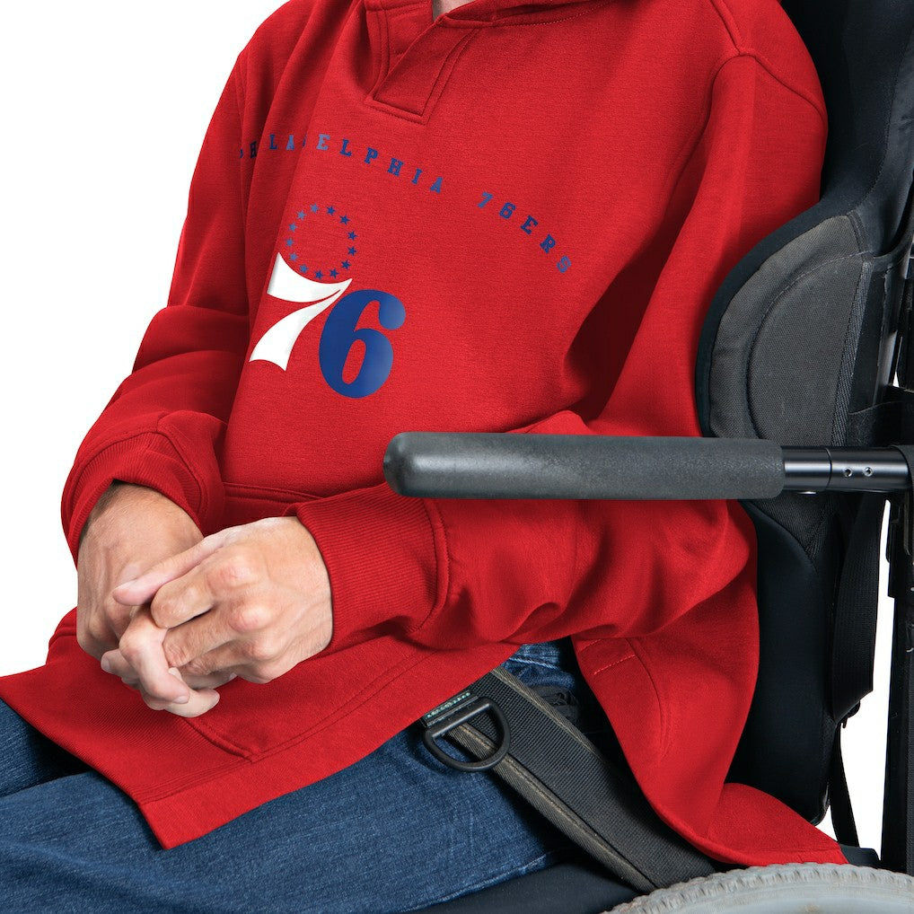 Philadelphia 76ers G-III Sports by Carl Banks Adaptive Team Arc Fleece Hoodie Red