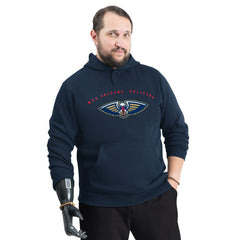 New Orleans Pelicans G-III Sports by Carl Banks Adaptive Team Arc Fleece Hoodie Navy