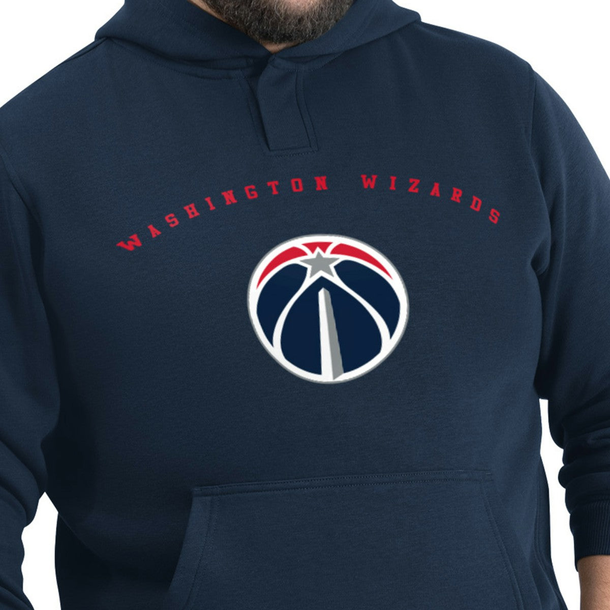 Washington Wizards G-III Sports by Carl Banks Adaptive Team Arc Fleece Hoodie Navy