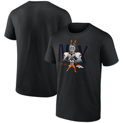 Bo Nix Denver Broncos Humble Shadow Player Graphic T-Shirt Black