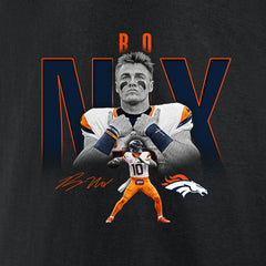 Bo Nix Denver Broncos Humble Shadow Player Graphic T-Shirt Black