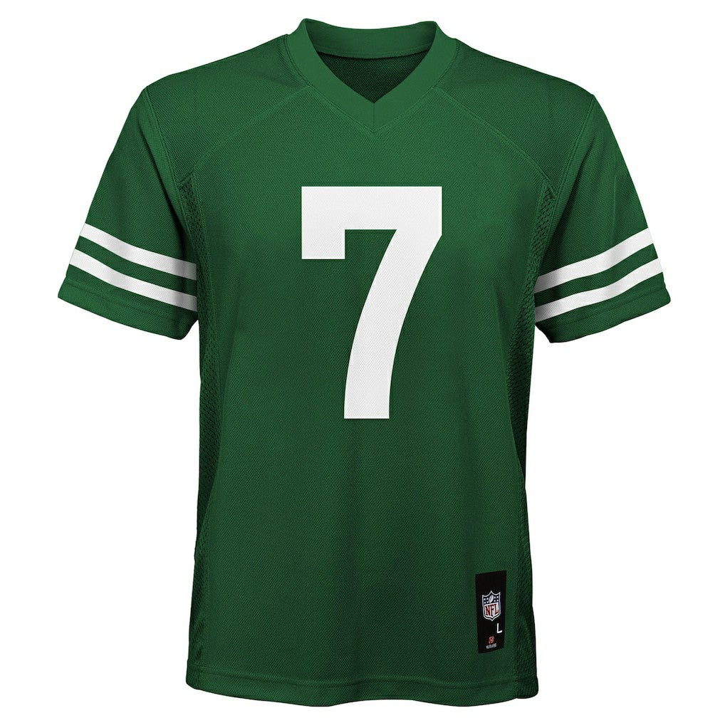 Justin Fields New York Jets Youth Replica Player Jersey Legacy Green