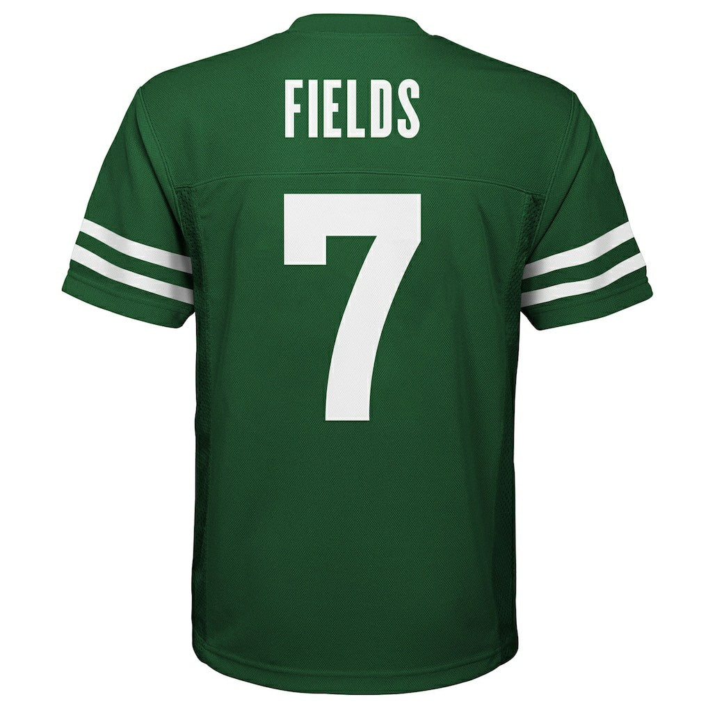 Justin Fields New York Jets Youth Replica Player Jersey Legacy Green