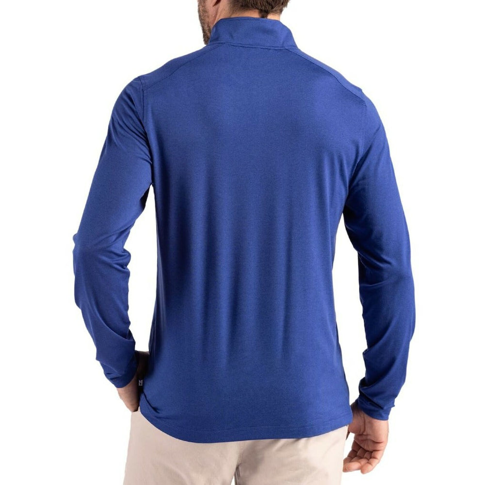 Buffalo Bills Cutter & Buck Coastline Epic Comfort Recycled Quarter-Zip Pullover Royal