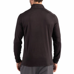 Detroit Lions Cutter & Buck Coastline Epic Comfort Recycled Quarter-Zip Pullover Black