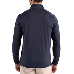 Seattle Seahawks Cutter & Buck Coastline Epic Comfort Recycled Quarter-Zip Pullover College Navy