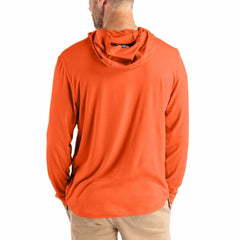 Denver Broncos Cutter & Buck Coastline Epic Comfort Recycled Long Sleeve Hoodie T-Shirt Orange