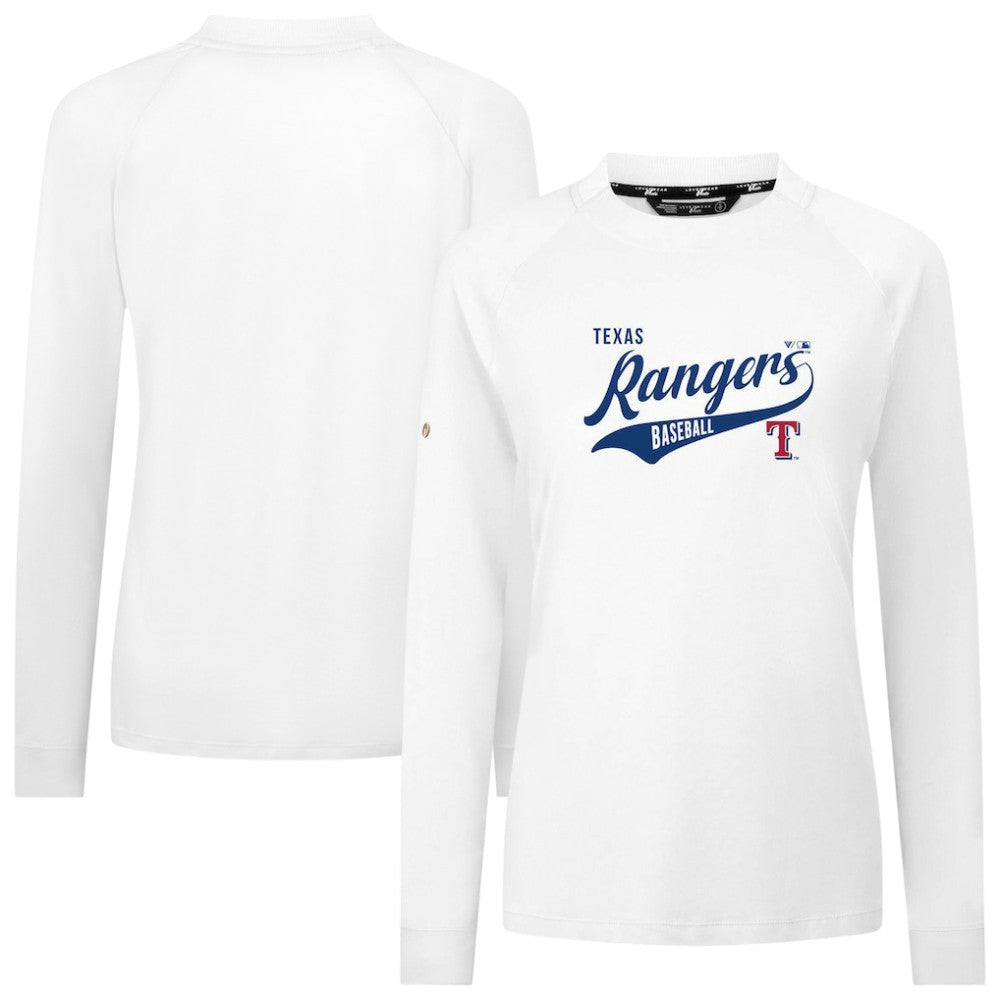 Texas Rangers Levelwear Women's Slender Glide T-Shirt - White T-shirts