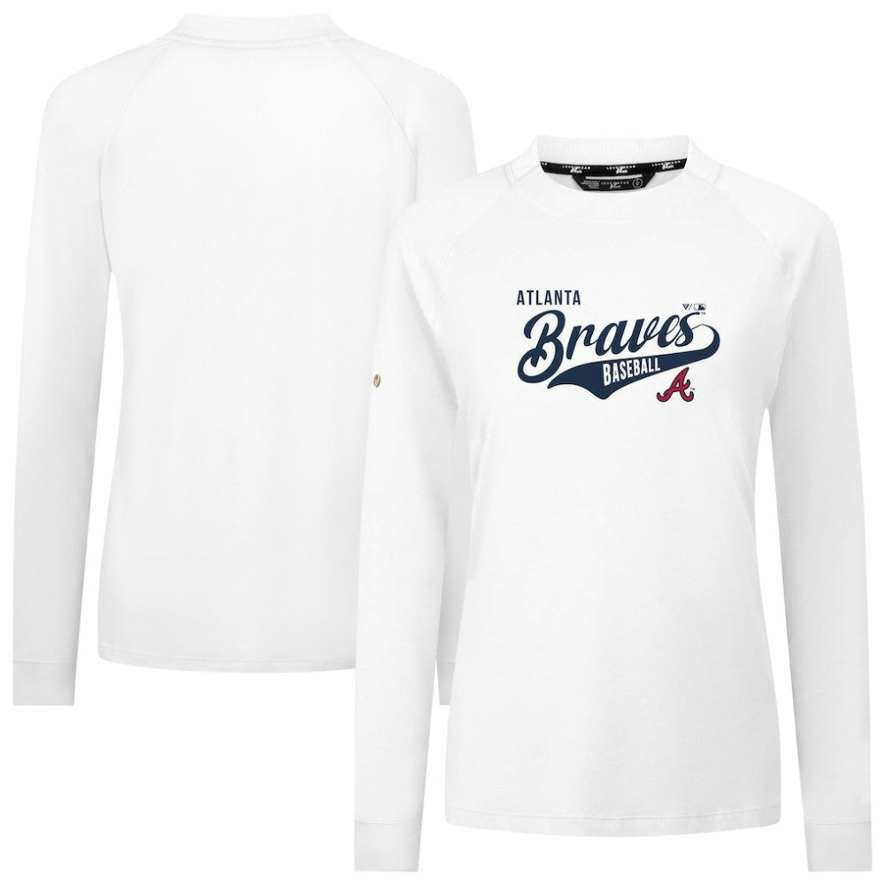 Atlanta Braves Levelwear Women's Slender Glide T-Shirt - White T-shirts
