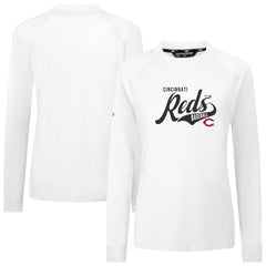 Cincinnati Reds Levelwear Women's Slender Glide T-Shirt - White T-shirts