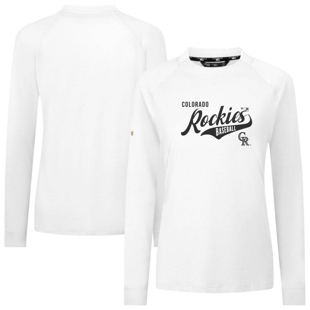 Colorado Rockies Levelwear Women's Slender Glide T-Shirt - White T-shirts