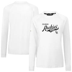 Colorado Rockies Levelwear Women's Slender Glide T-Shirt - White T-shirts