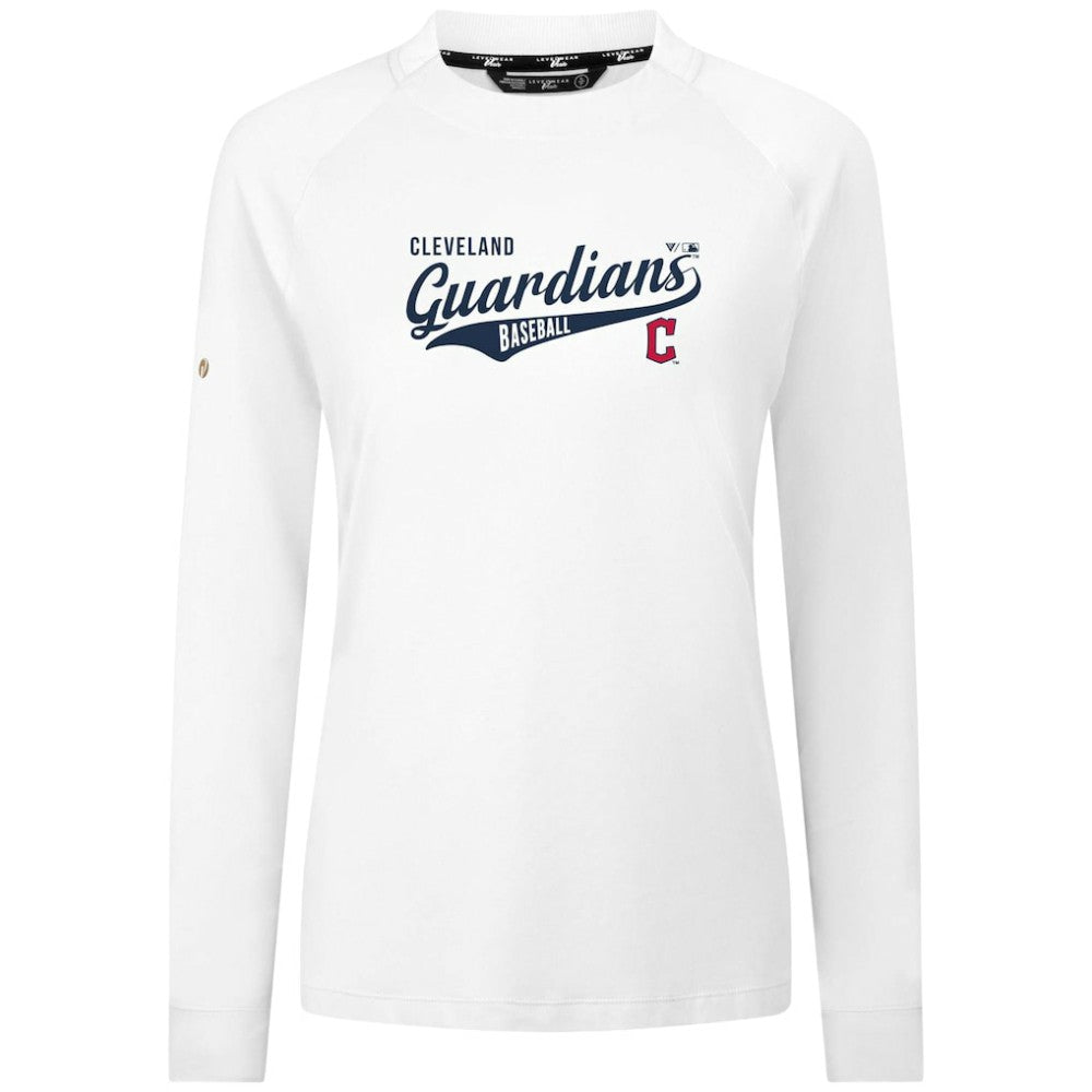 Cleveland Guardians Levelwear Women's Slender Glide T-Shirt - White T-shirts