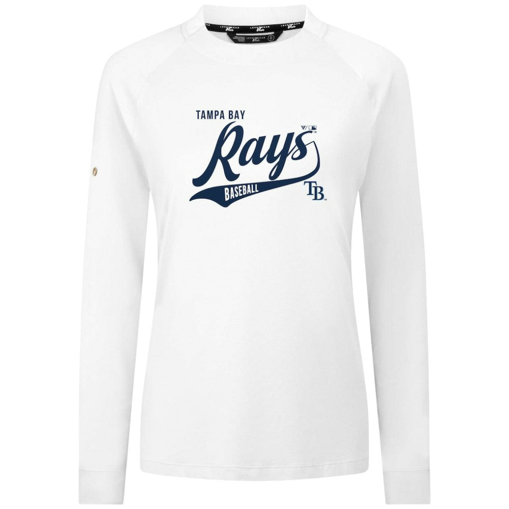 Tampa Bay Rays Levelwear Women's Slender Glide T-Shirt - White T-shirts