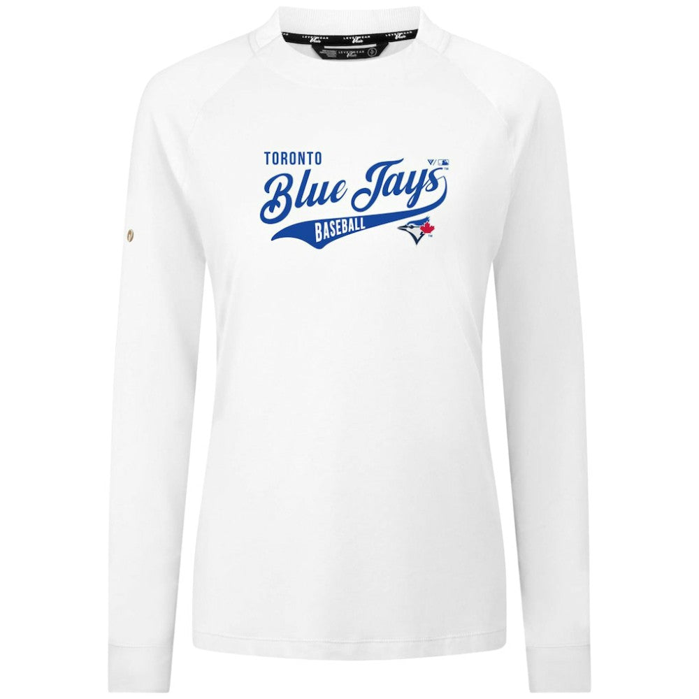 Toronto Blue Jays Levelwear Women's Slender Glide T-Shirt - White T-shirts