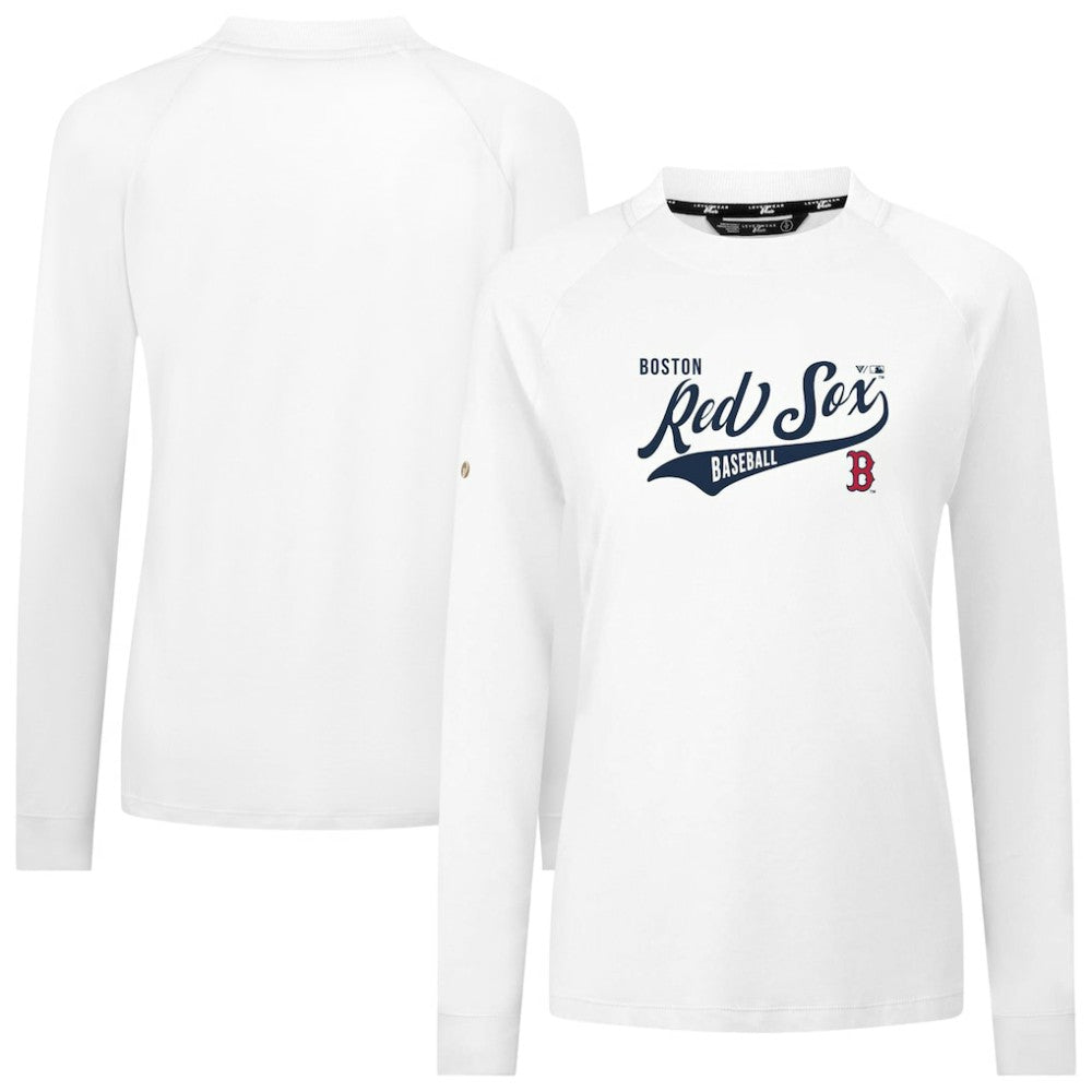 Boston Red Sox Levelwear Women's Slender Glide T-Shirt - White T-shirts