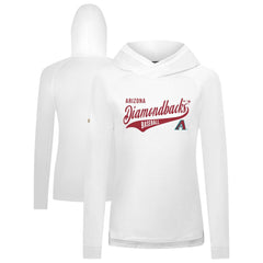 Arizona Diamondbacks Levelwear Women's Slender Glide Raglan Hoodie - White Hoodies