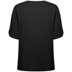 Chicago Cubs Levelwear Women's Bloom Sizzle T-Shirt - Black T-shirts