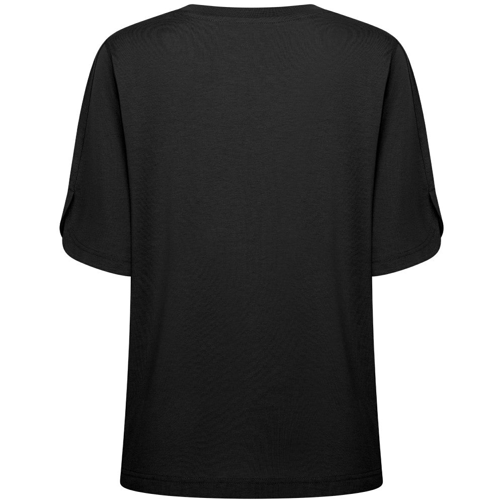 Cincinnati Reds Levelwear Women's Bloom Sizzle T-Shirt - Black T-shirts