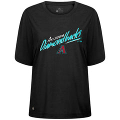 Arizona Diamondbacks Levelwear Women's Bloom Sizzle T-Shirt - Black T-shirts