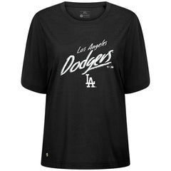 Los Angeles Dodgers Levelwear Women's Bloom Sizzle T-Shirt - Black T-shirts