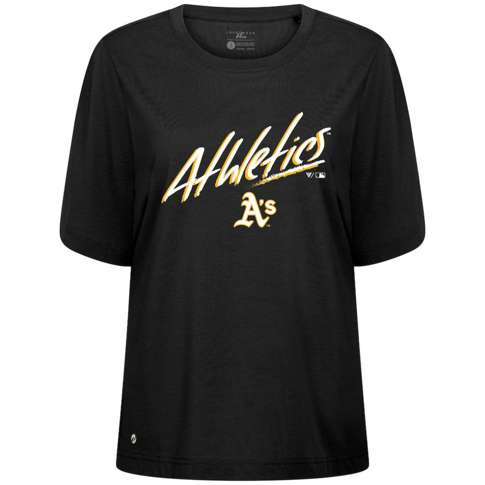 Athletics Levelwear Women's Bloom Sizzle T-Shirt - Black T-shirts